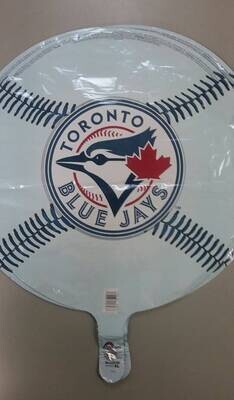 Foil Balloon - Baseball - Blue Jays - 18&quot;
