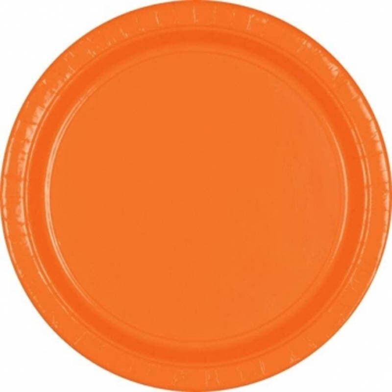 Paper Plates 20pc Orange Peel 9&quot;