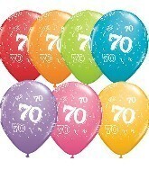 Latex Balloon-70 A Round Assortment-1pkg-11&quot;