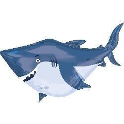 Foil Balloon-Supershape-Big Blue Shark