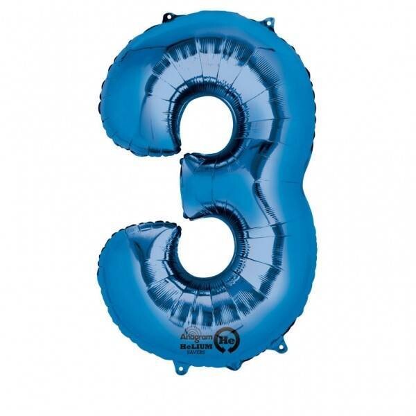 Foil Balloon - Blue #3 - 20&quot;x34&quot;
