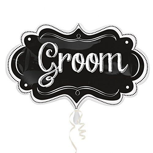 Foil Balloon-Supershape-Groom Chalkboard