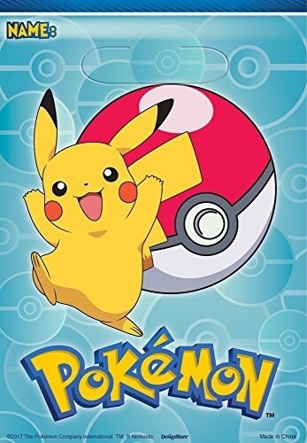 Loot Bags-Pokemon-8pk-Plastic
