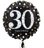 Foil Balloon - 30th Birthday Sparkle - 18&quot;