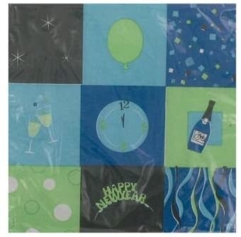 New Years-Napkins LN/Square