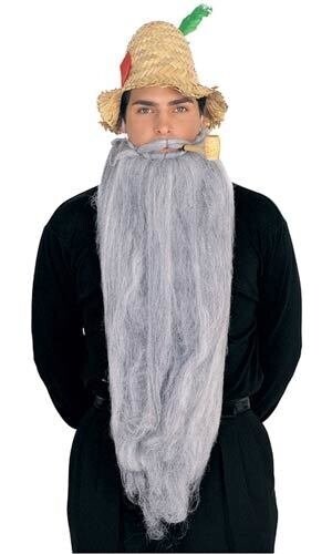 Costume Accessory-Long Grey Beard-1pkg-25&quot;