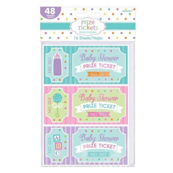 Prize Tickets-Baby Shower-16 sheets