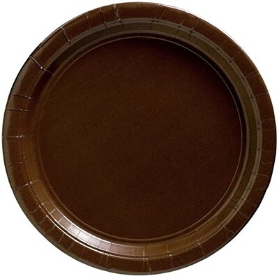 Paper Plates - Brown - 50 pc