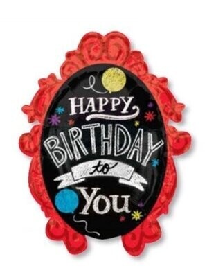 Foil Balloon - Happy Birthday to You Chalkboard - 25&quot;x31&quot;