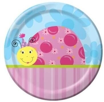 Plates-LN-Lil Lady Bug-8pkg-Paper- Discontinued/Final Sale