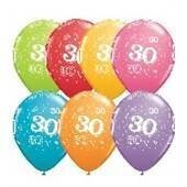 Latex Balloon-30 A Round Assortment-1pkg-11&quot;