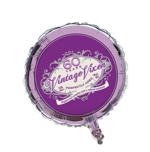 Foil Balloon - Vintage Vixen Age 60 - 18&quot;