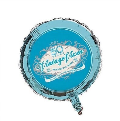 Foil Balloon - Vintage Vixen Age 50 - 18&quot;