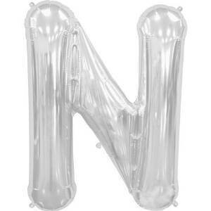 Foil Balloon - Silver - N - 34&#39;&#39;