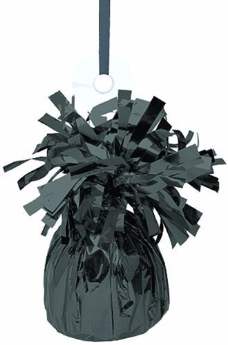 Balloon Weight-Foil-Black-1pkg-4.5&quot;x2.25&quot;
