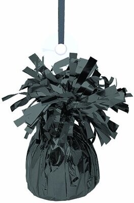 Balloon Weight-Foil-Black-1pkg-4.5"x2.25"