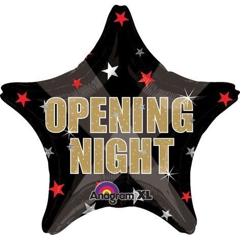 Foil Balloon - Opening Night Stars - 18&quot;