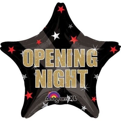 Foil Balloon - Opening Night Stars - 18&quot;