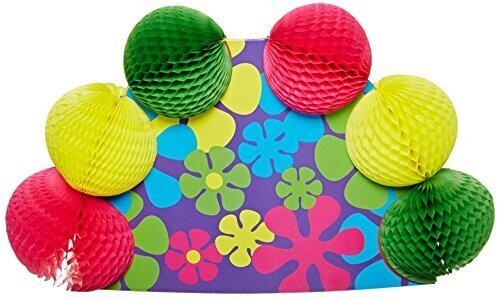Centerpiece-Honeycomb-Retro Flowers-1pkg-10&quot;