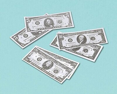 Party Favors-Play Money Pads-12pk