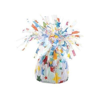 Balloon Weight-Foil-Stars-1pkg-4.5&quot;x2.25&quot;