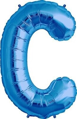 Foil Balloon - Blue C - 34&#39;&#39;