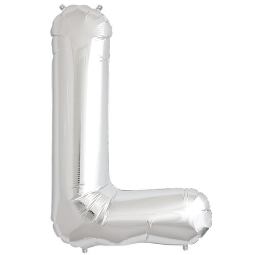 Foil Balloon - Silver L - 34&#39;&#39;