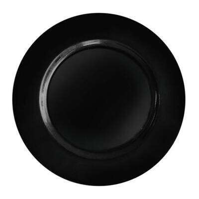 Rental-Black Charger Plate-Individual-1 Day