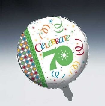 Foil Balloon - Celebrate in Style 70th - 18&quot;