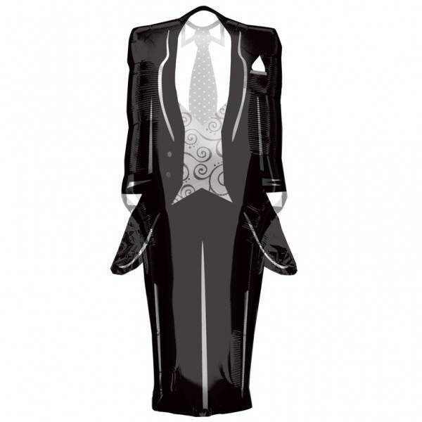 Foil Balloon-Supershape-Groom Tuxedo-36&quot;x15&quot;