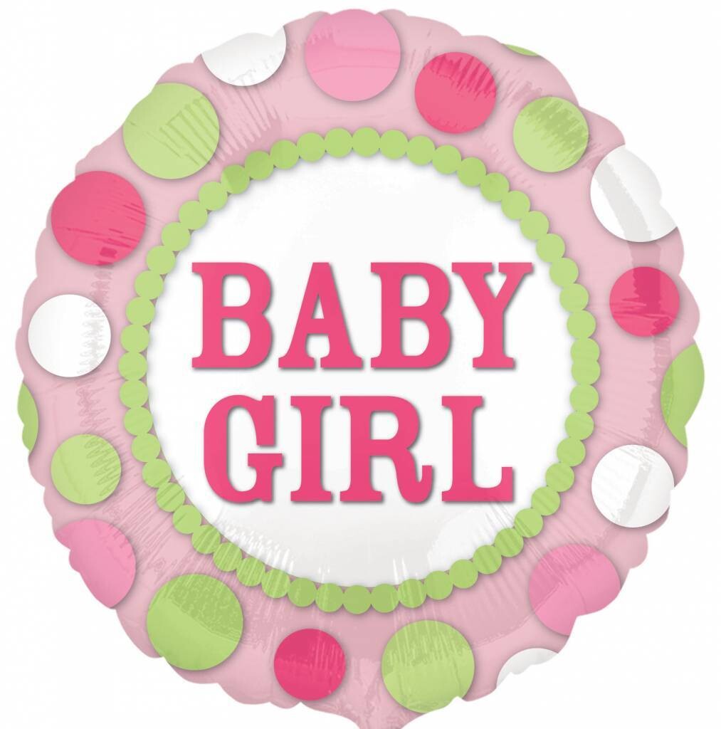 Foil Balloon - Baby Girl - 17&quot;