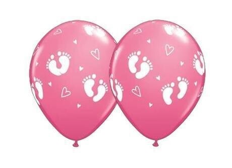Latex Balloon - Footprints (12&quot;) -1pc