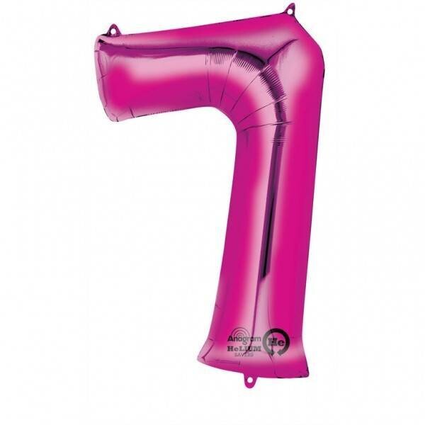 Foil Balloon - Pink - #7 - 22&quot;x35&quot;