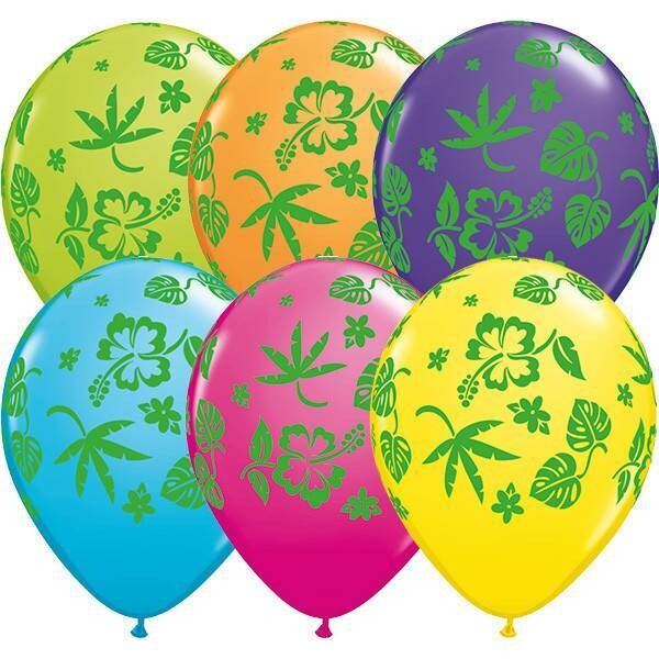 Latex Balloon-Tropical Flora Assortment-1pkg-11&quot;