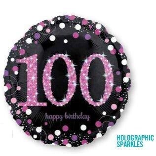 Foil Balloon - 100 Birthday - 18&#39;&#39;