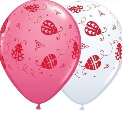 Latex Balloon-Ladybugs Assorted-1pkg-11&quot;