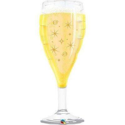 Foil Balloon-Supershape-Bubbly Champagne Glass