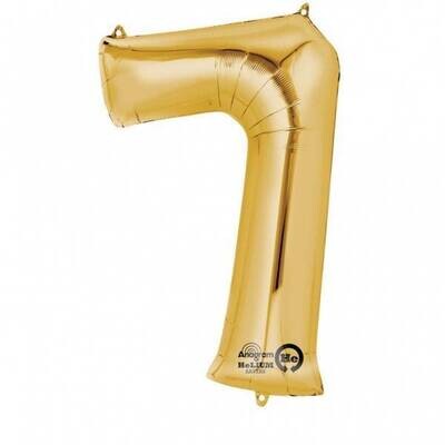 Foil Balloon - Gold #7 - 22&quot;x35&quot;