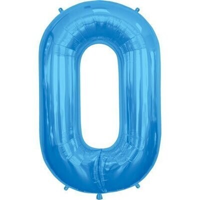 Foil Balloon - Blue O - 34''