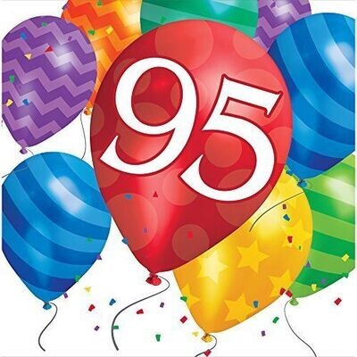 Napkins-LN-95th Balloon Blast-16pk-2ply - Discontinued