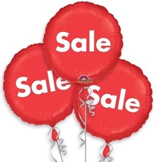 Foil Balloons - Red Sale - 18&quot;