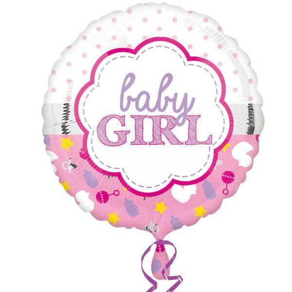 Foil Balloon - Baby Girl - 17&quot;