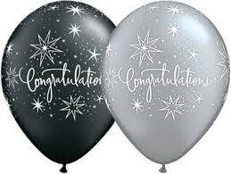 Latex Balloon-Congratulations Elegant Assortment-1pkg-11"