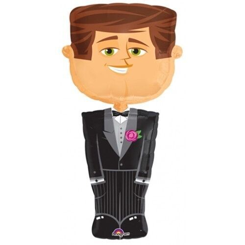 Foil Balloon - Airwalker - The Groom - 50&quot;x26&quot;