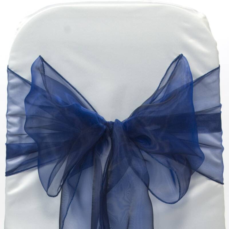 Rental-Chair Sash-Organza Navy Blue-1Day