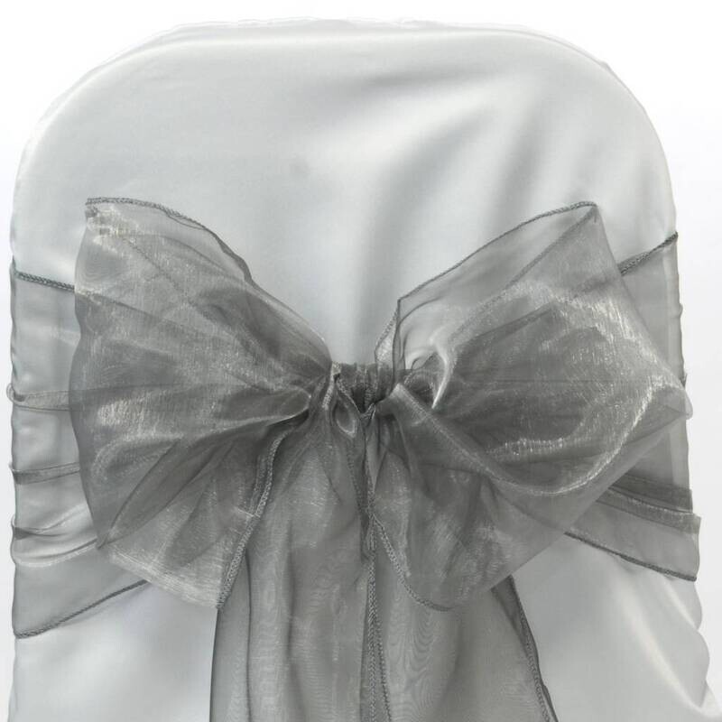 Rental-Chair Sash-Organza Silver-1Day