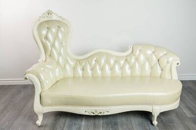 Rental-Bride and Groom White Lounge Couch-1Day