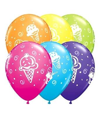 Latex Balloon-Ice Cream Treats Assortment-1pkg-11&quot;