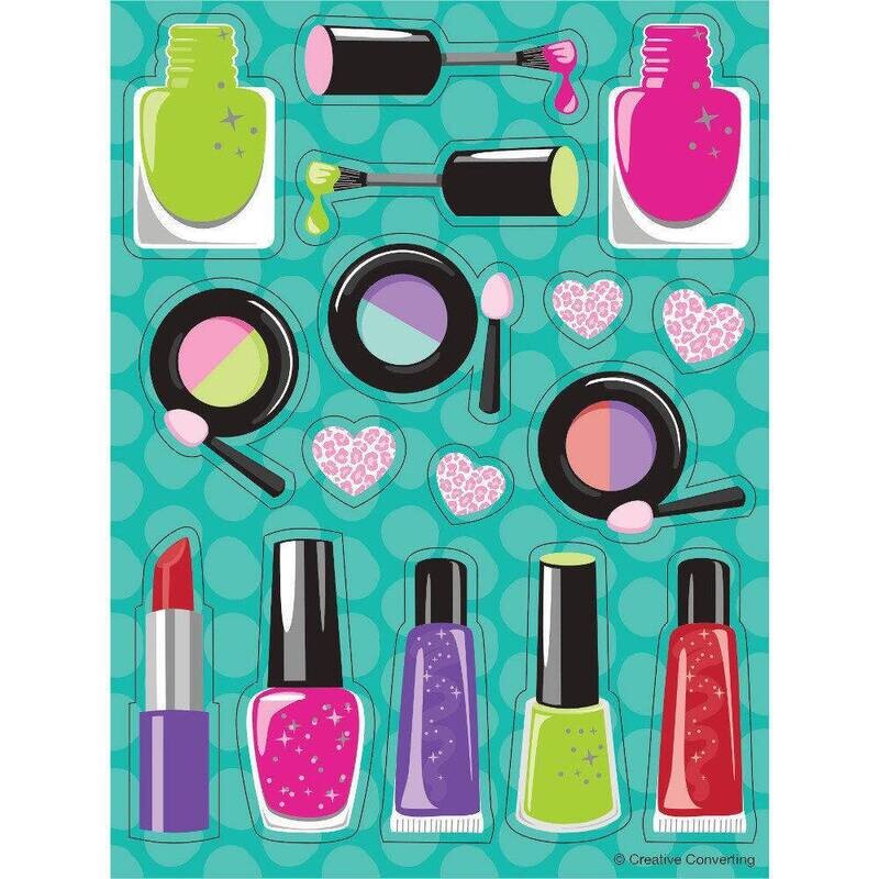 Stickers-Sparkle Spa Party-1pkg-4 Sheets