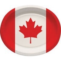 Plates - BEV - Canada Day - 8pk-Paper